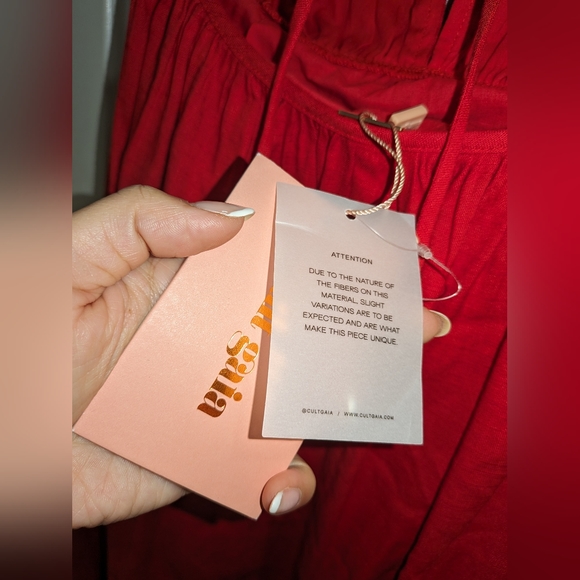 15. NWT CULT GAIA DUA LINEN-BLEND MAXI DRESS - Picture 10 of 10